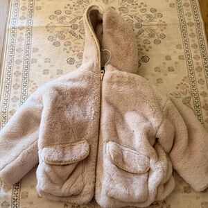 Zara Faux Fur Hooded Jacket